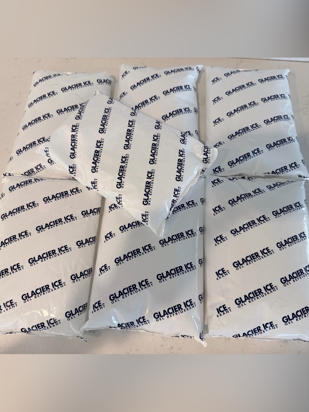 7 Gel Refrigerant Pack - White Cooling Packs (Bulk) shipping coolers